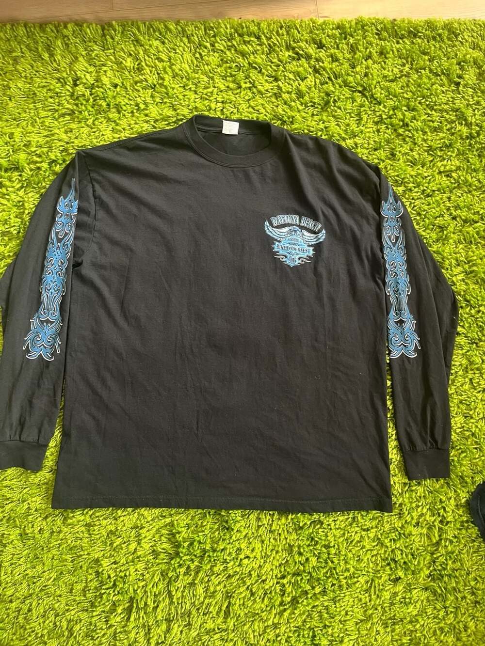 Cotton Heritage Daytona Beach Biketoberfest 2013 21st Anniversary Long Sleeve Gr